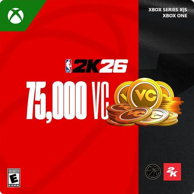 Main image of NBA 2K26: 75,000 Virtual Currency Pack Xbox Series X|S, Xbox One [Digital Code]