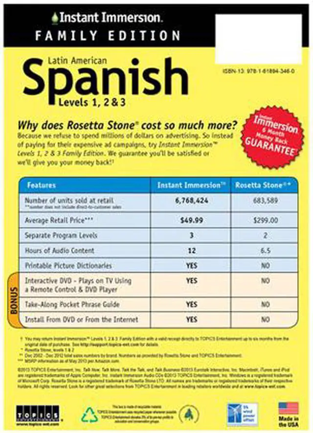 Alt view image 3 of 5 - TOPICS Entertainment Instant Immersion Spanish Family Edition