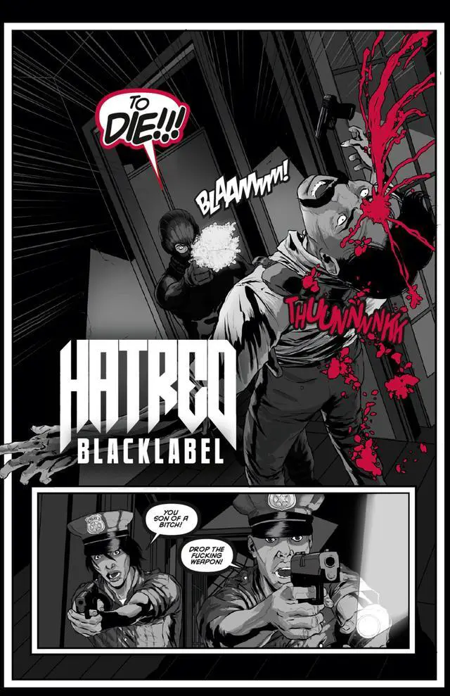 Alt view image 2 of 5 - Hatred: Black Label - comic book - PC [Steam Online Game Code]
