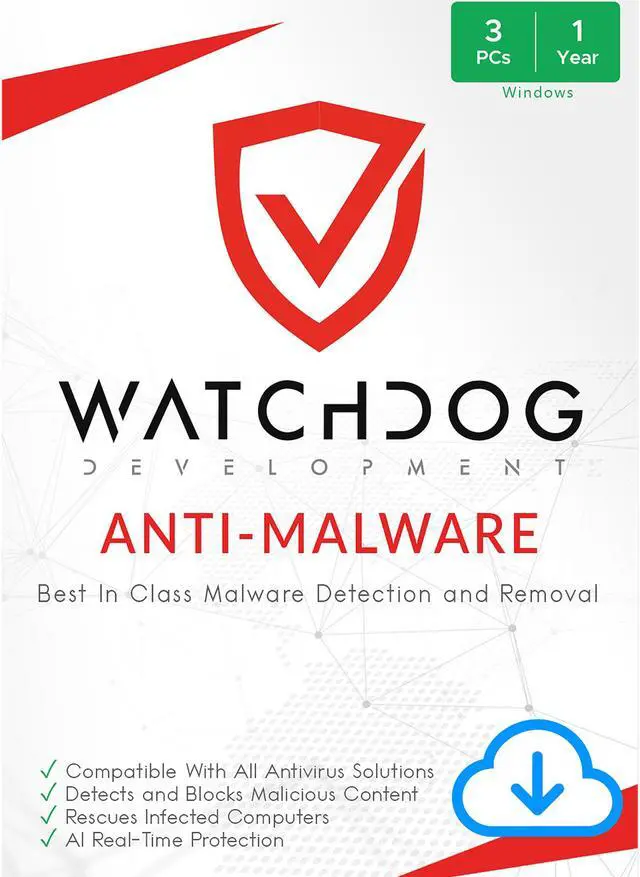 Main image of Watchdog Anti-Malware |PC | 3 Users | 1 Year  | Download