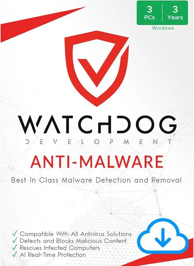 Main image of Watchdog Anti-Malware |PC | 3 Users | 3 Years  | Download
