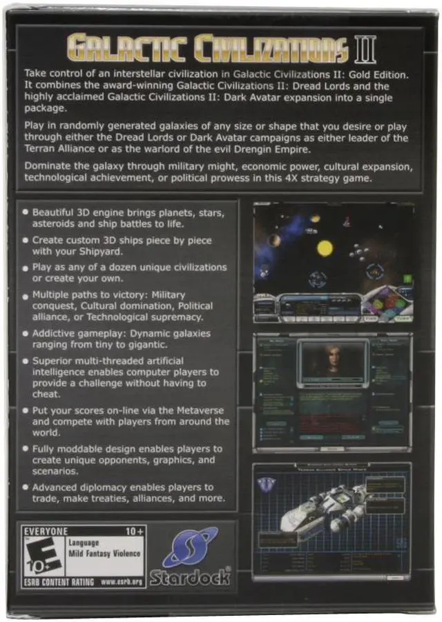 Alt view image 3 of 10 - Galactic Civilizations II PC Game
