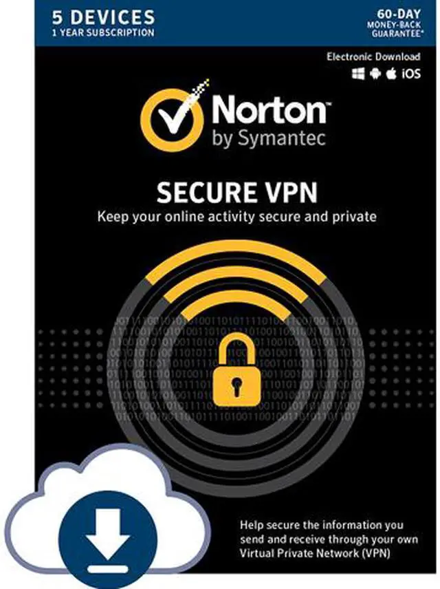 Main image of Norton Secure VPN - 5 Devices/12 Month - Digital Key