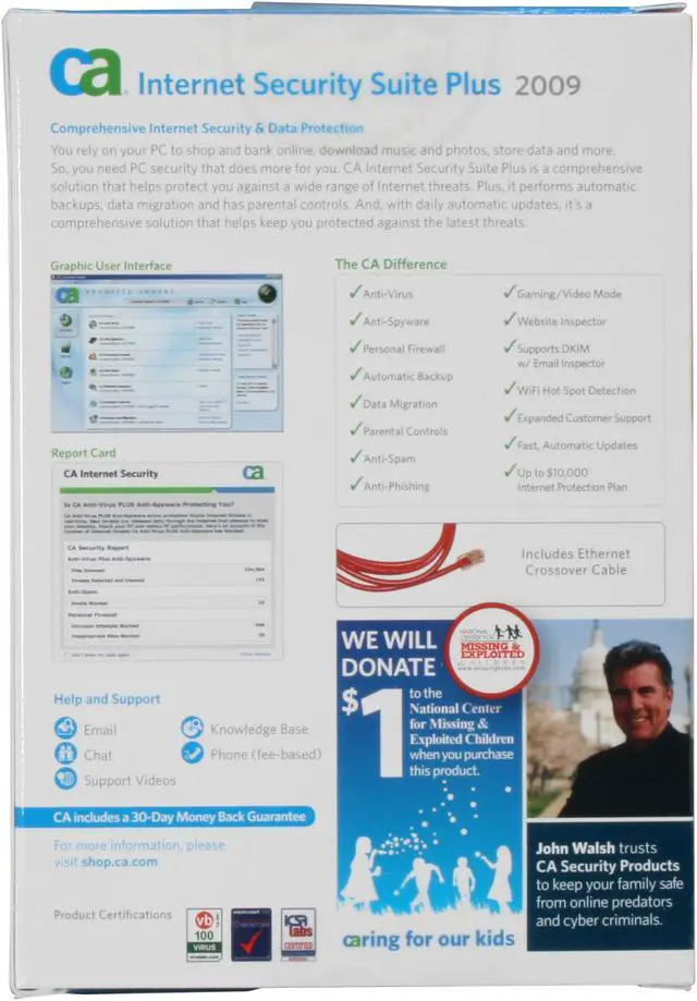 Alt view image 2 of 2 - CA Internet Security Suite Plus 2009 (3-user)