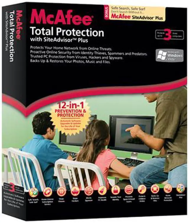 Alt view image 2 of 3 - McAfee Total Protection 2008 English 3-user