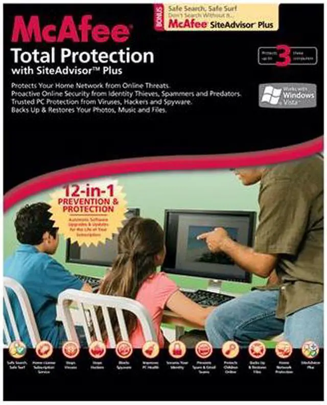 Main image of McAfee Total Protection 2008 English 3-user