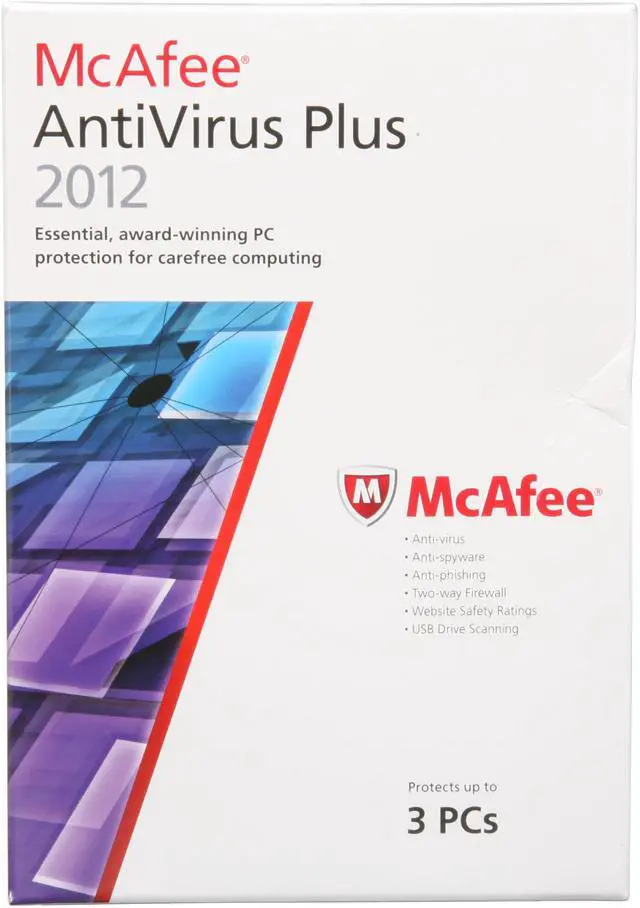 Main image of McAfee Antivirus Plus 2012 - 3 PCs