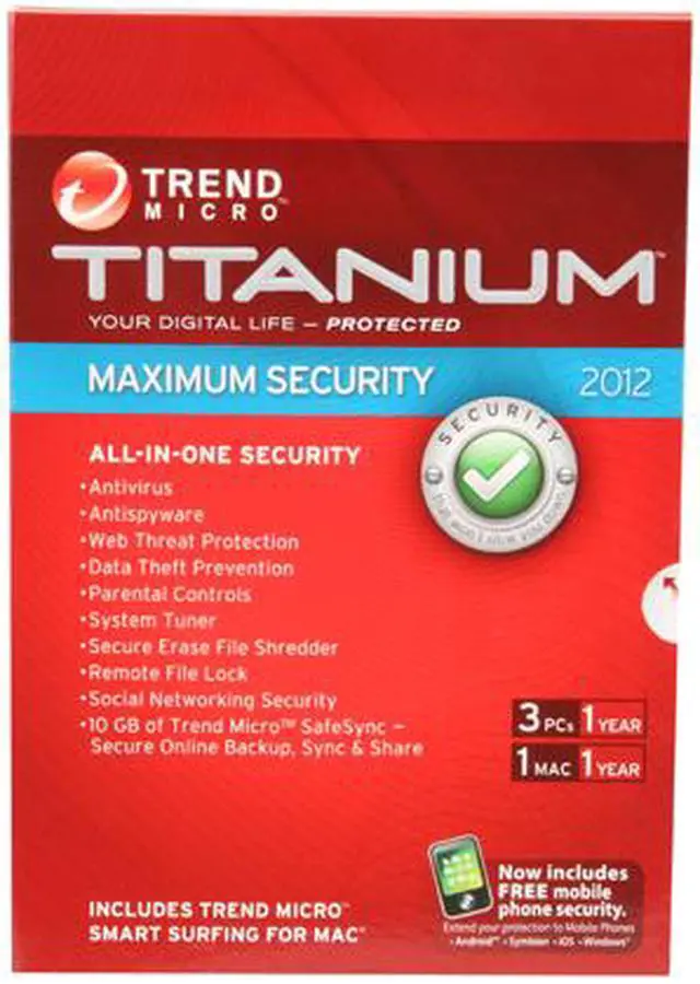 Main image of TREND MICRO Titanium Maximum Security - 3 PCs
