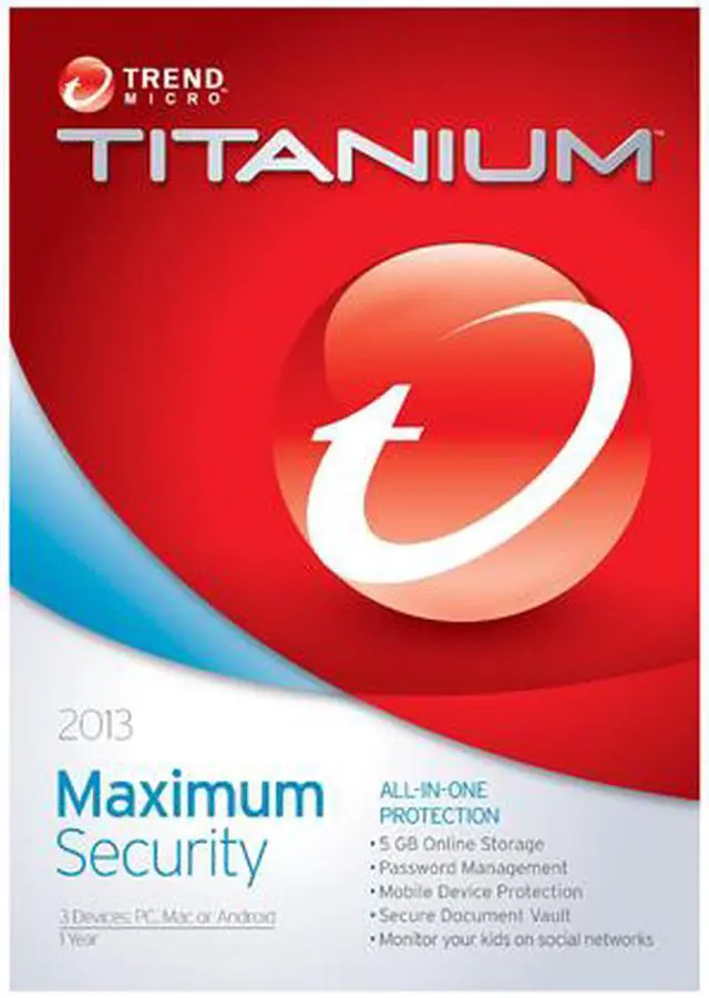 Main image of TREND MICRO Titanium Maximum Security 2013 - 3 User