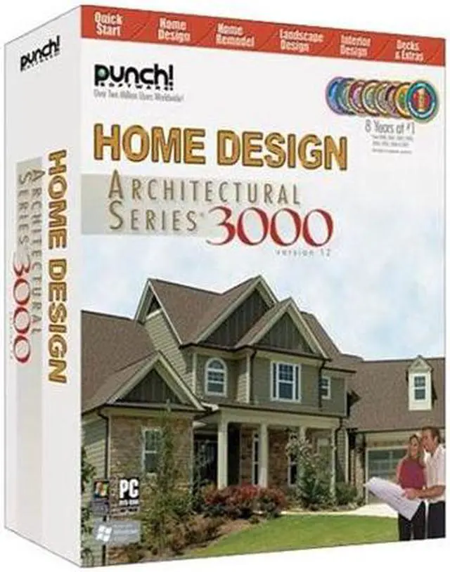 Main image of Punch! Software Home Design Architectural Series 3000 Version 12