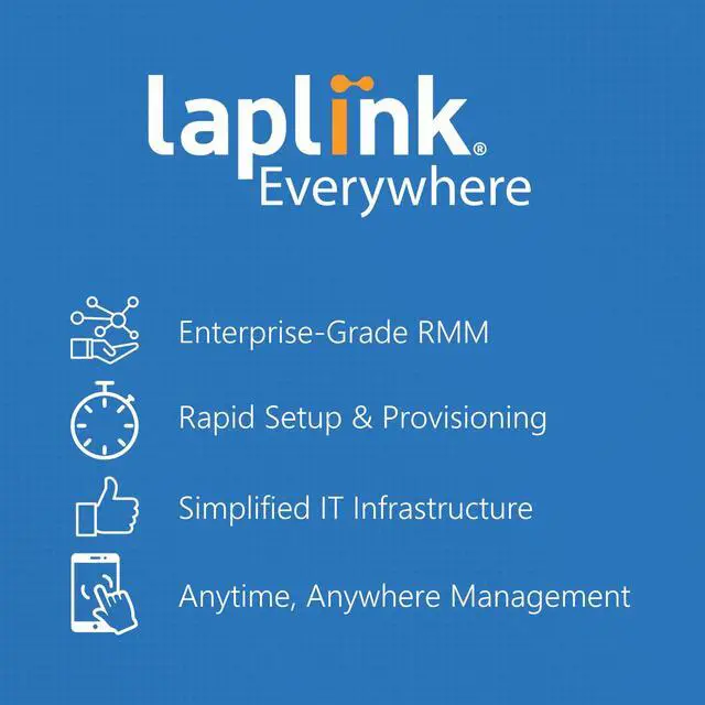 Alt view image 3 of 10 - Laplink Everywhere | Basic license | Remote management of 10 devices for 24 Months