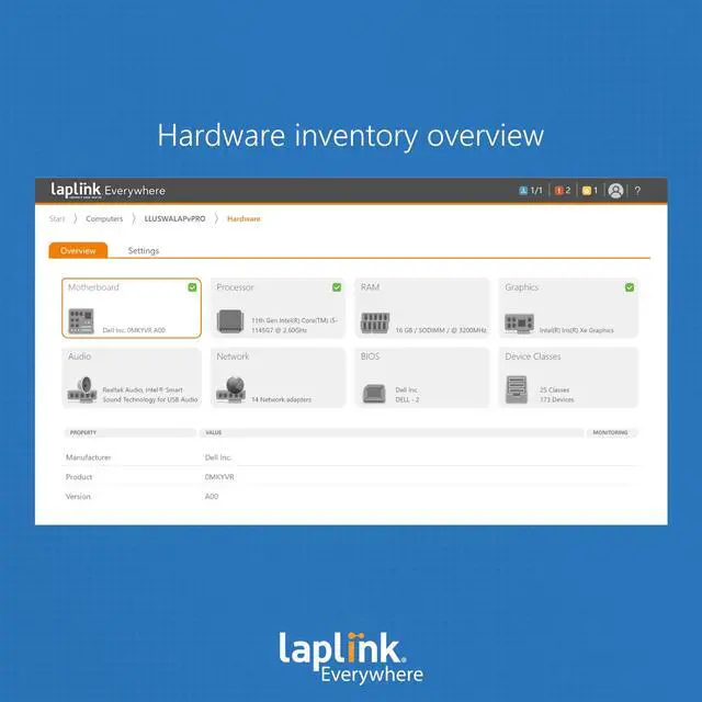 Alt view image 7 of 10 - Laplink Everywhere | Basic license | Remote management of 10 devices for 24 Months