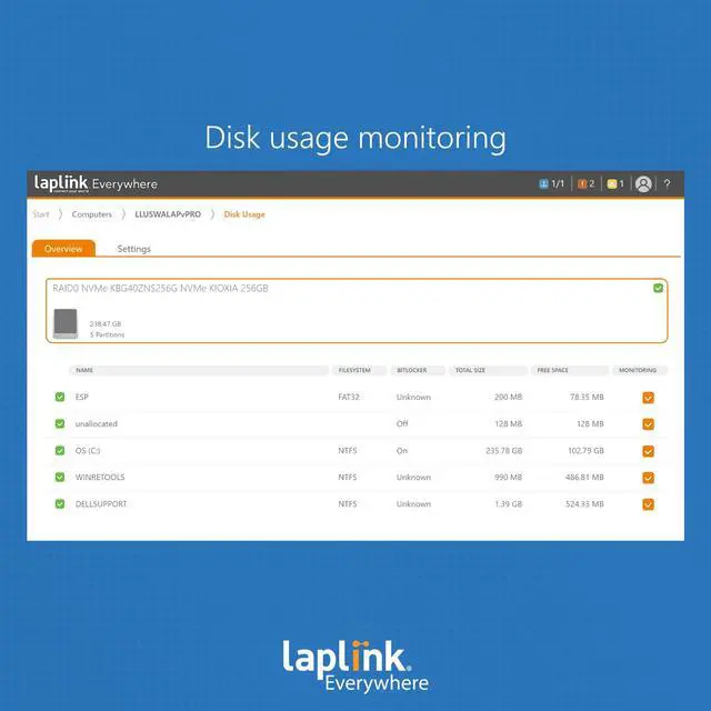 Alt view image 10 of 10 - Laplink Everywhere | Basic license | Remote management of 10 devices for 24 Months