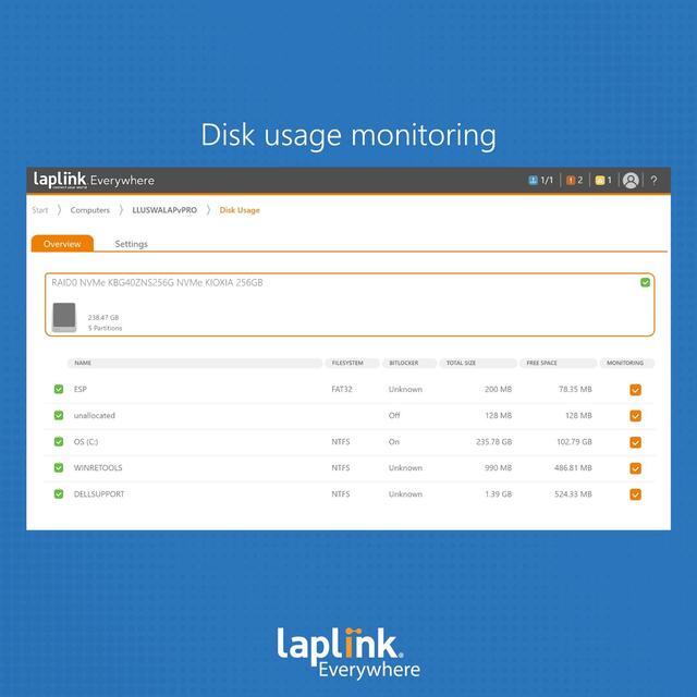 Alt view image 10 of 10 - Laplink Everywhere | Premium license | Remote management of 5 devices for 24 Months