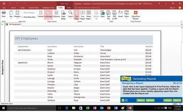 Alt view image 9 of 13 - Individual Software Professor Teaches Office 2016 & Windows - Download