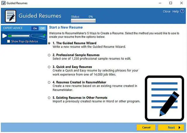 Alt view image 4 of 7 - Individual Software ResumeMaker Professional Deluxe 20