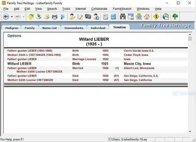 Alt view image 2 of 11 - Individual Software Family Tree Heritage Gold - Download