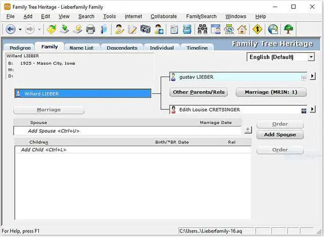 Alt view image 6 of 11 - Individual Software Family Tree Heritage Gold - Download