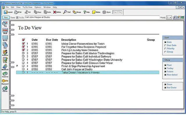 Alt view image 6 of 7 - Individual Software AnyTime Organizer Deluxe 16 - Download