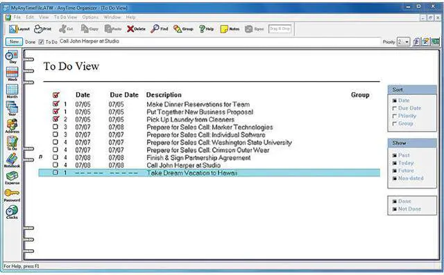 Alt view image 6 of 6 - Individual Software AnyTime Organizer Standard 16 - Download