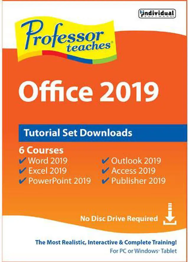 Main image of Individual Software Professor Teaches Office 2019 - Download