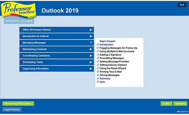 Alt view image 3 of 7 - Individual Software Professor Teaches Office 2019 - Download