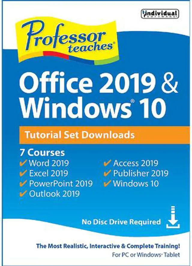 Main image of Individual Software Professor Teaches Office 2019 & Windows 10 - Download