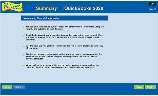 Alt view image 6 of 7 - Individual Software Professor Teaches QuickBooks 2020 - Download