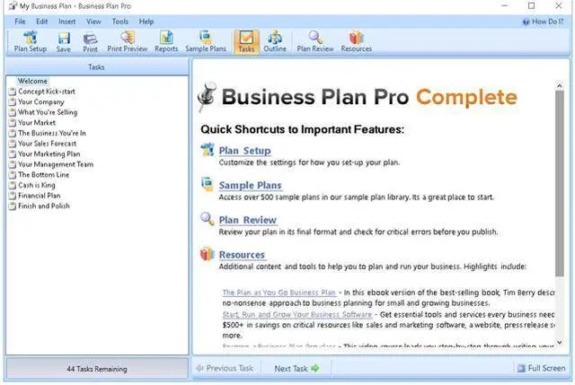 Alt view image 3 of 6 - Individual Software Business Plan Pro Complete Gold Edition - Download