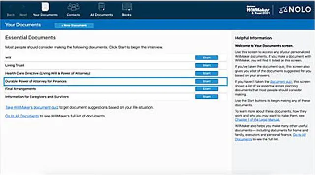 Alt view image 2 of 6 - Nolo Quicken WillMaker & Trust 2021  for Windows - Download