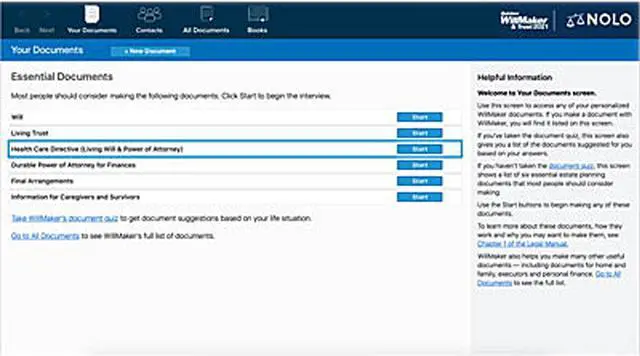 Alt view image 4 of 6 - Nolo Quicken WillMaker & Trust 2021  for Windows - Download