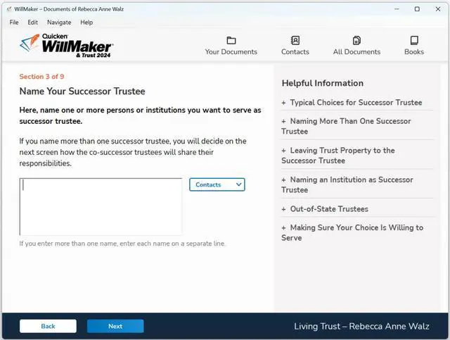 Alt view image 2 of 4 - Quicken WillMaker & Trust 2024 - Mac Download