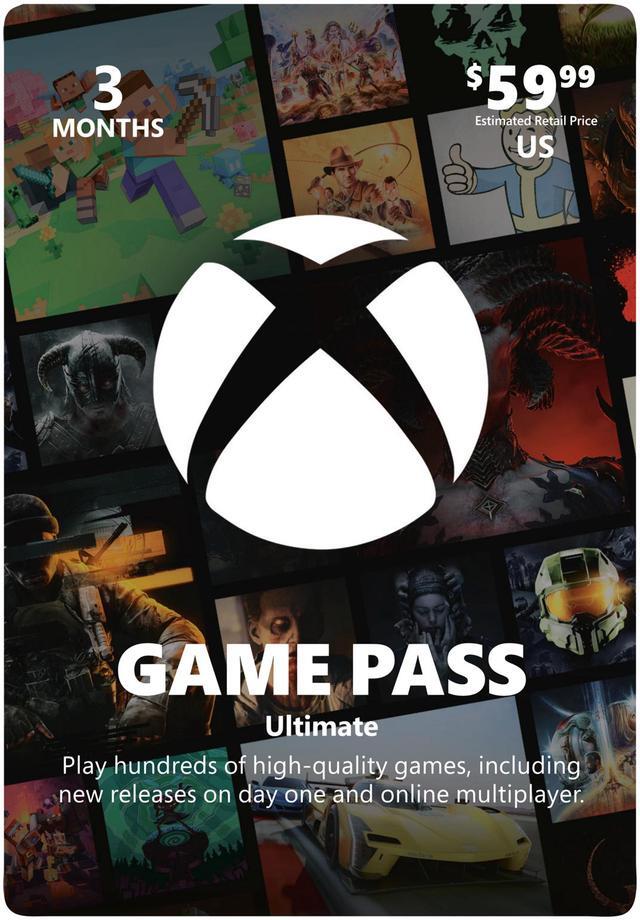 Main image of Xbox 3 Month Ultimate Game Pass - US Registered Account Only (Email Delivery)
