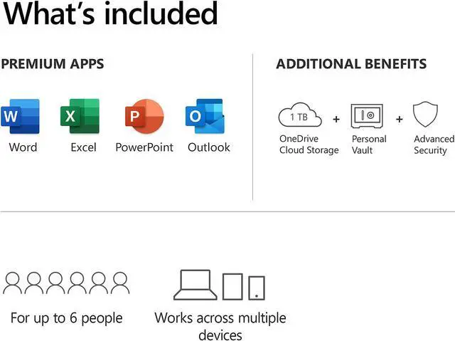 Alt view image 3 of 8 - Microsoft 365 Family | 12-Month Subscription, up to 6 people | Premium Office Apps | 1TB OneDrive cloud storage | PC/Mac Keycard