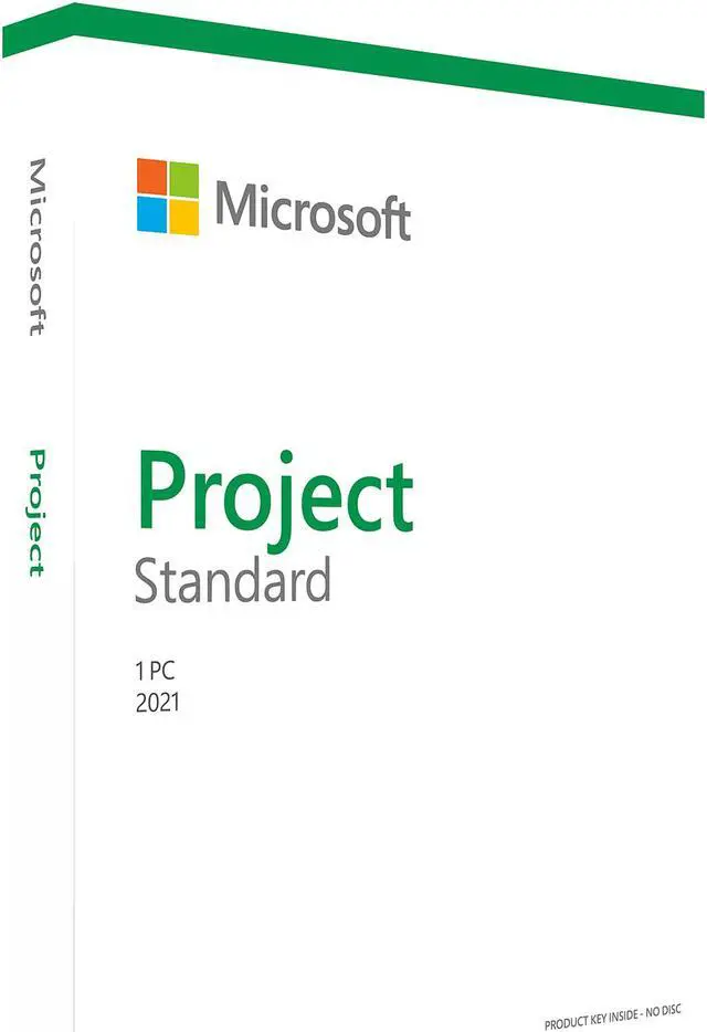 Main image of Microsoft Project Standard 2021 / Windows 10 Product Key Card - 1 PC