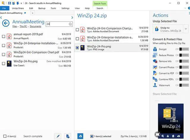 Alt view image 5 of 6 - WinZip 24 Pro Single-User - Download