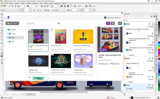 Alt view image 2 of 9 - CorelDRAW Graphics Suite 2021 365-Day Windows Subscription - Download