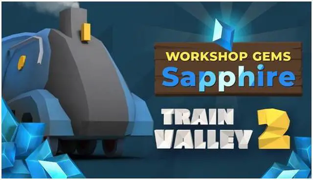 Main image of Train Valley 2: Workshop Gems - Sapphire - PC [Steam Online Game Code]