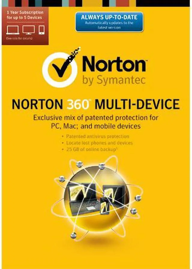 Main image of Symantec Norton 360 2014 Multi-Device (5 Devices) - Download