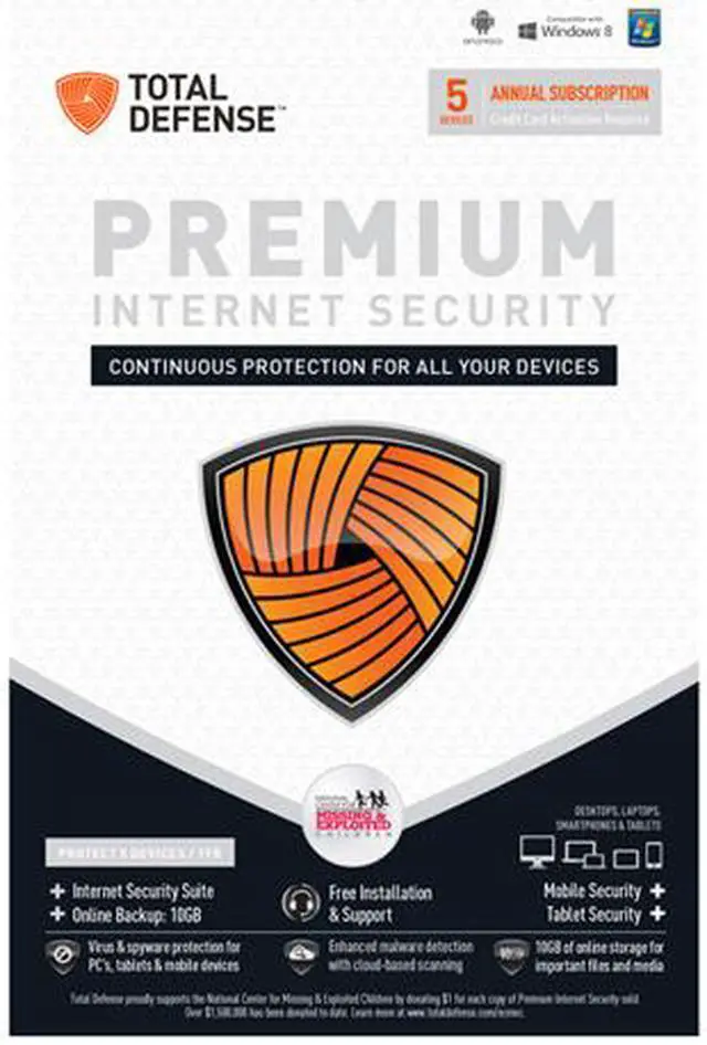 Main image of Total Defense Premium Internet Security 5 Devices - Download