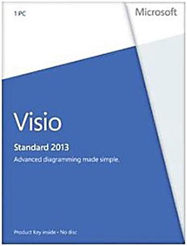 Microsoft Visio Standard 2013 Product Key Card (no media) - 1 PC