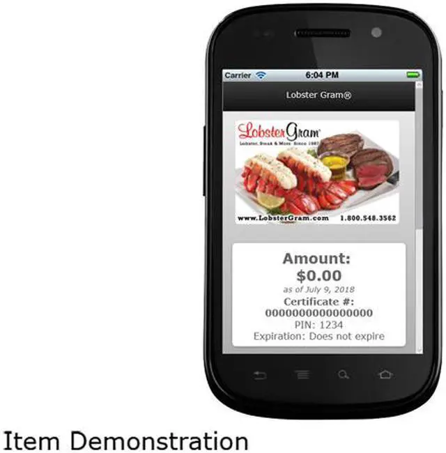 Alt view image 2 of 2 - Lobster Gram $25 Gift Card (Email Delivery)