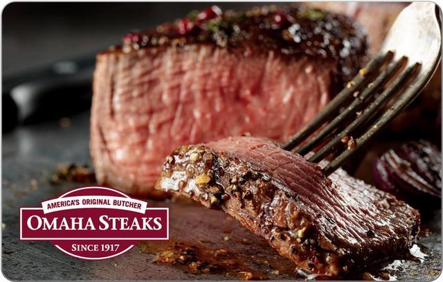 Omaha Steaks Gift Card, $25