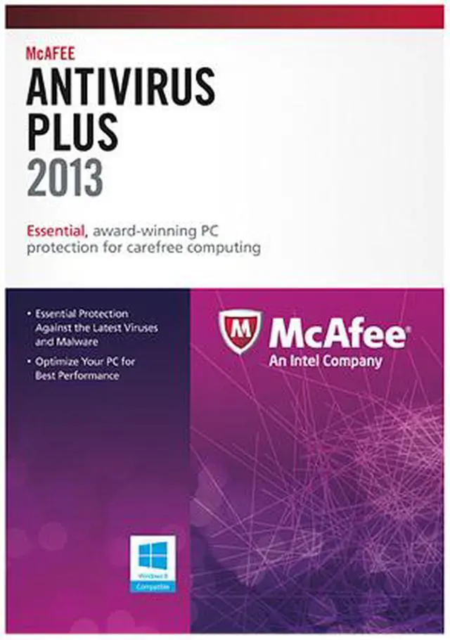 Main image of McAfee AntiVirus Plus 2013 - 3 PCs (Product Key Card) - OEM
