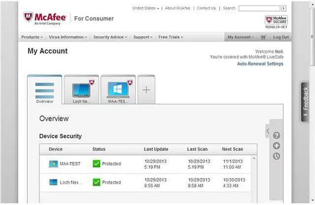 Alt view image 3 of 8 - McAfee LiveSafe Unlimited Device (Retail) - 1 Year