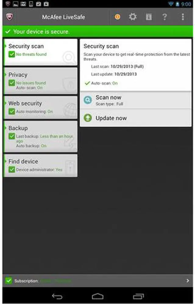 Alt view image 8 of 8 - McAfee LiveSafe Unlimited Device - 1 Year