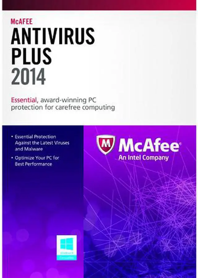 Main image of McAfee AntiVirus Plus 2014 - 3 PCs (Product Key Card)