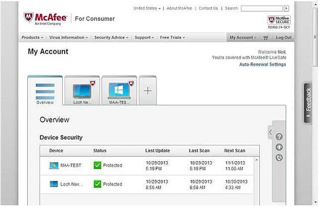 Alt view image 3 of 8 - McAfee LiveSafe - Download