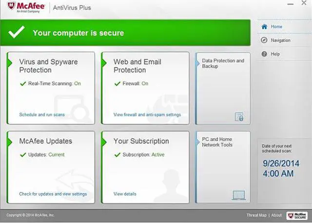 Alt view image 2 of 5 - McAfee AntiVirus Plus 2015 - 1 PC