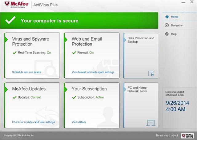 Alt view image 3 of 5 - McAfee AntiVirus Plus 2015 - 3 PCs